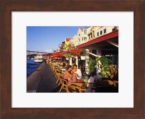 Framed Willemstad Waterfront, Curacao, Caribbean Print