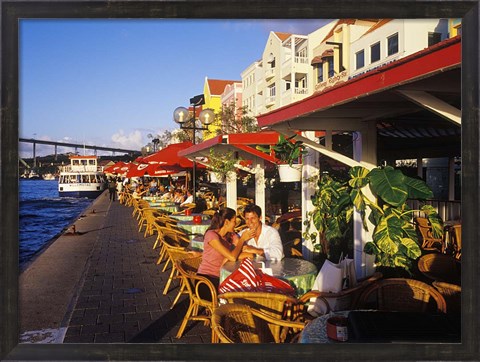 Framed Willemstad Waterfront, Curacao, Caribbean Print