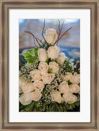 Framed Wedding floral centerpiece, Bavaro, Higuey, Punta Cana, Dominican Republic Print