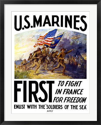 Framed US Marines First Print