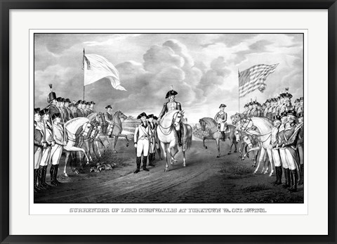 Framed Surrender of British Troops Print