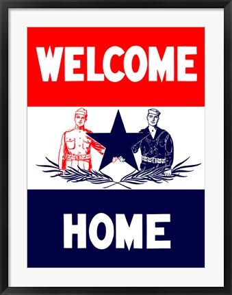 Framed Welcome Home Print