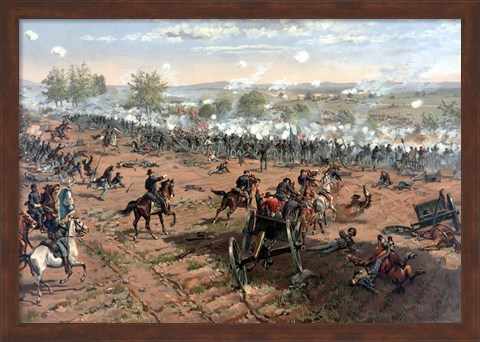 Framed Battle of Gettysburg Print
