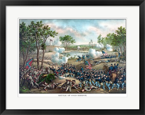 Framed Battle of Cold Harbor Print