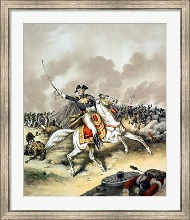 Framed General Andrew Jackson on Horseback Print