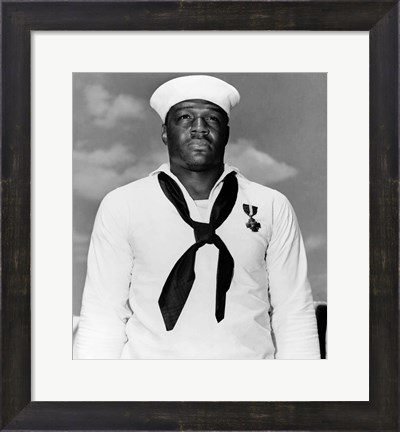 Framed Doris Dorie Miller, a Cook in the US Navy Print