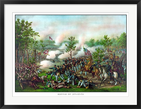 Framed Battle of Atlanta Print