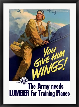 Framed You Give Him Wings Print