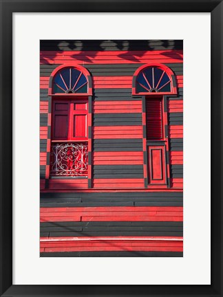 Framed Puerto Rico, Plaza Las Delicias, firehouse museum Print