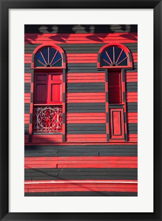 Framed Puerto Rico, Plaza Las Delicias, firehouse museum Print