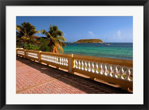 Framed Puerto Rico, Esperanza, Vieques Island and boats Print