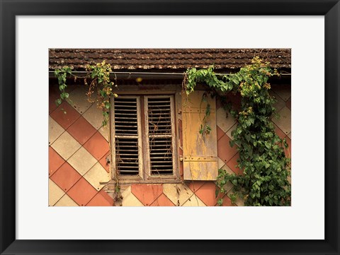 Framed Colonial Architecture of Trois Islets, Martinique, Caribbean Print