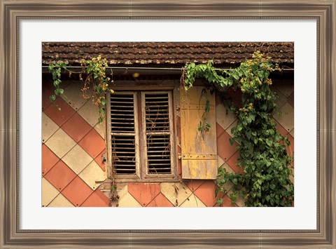 Framed Colonial Architecture of Trois Islets, Martinique, Caribbean Print