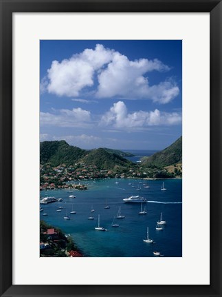 Framed French West Indies, Isle des Saintes, Bourg harbor Print