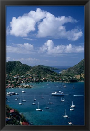 Framed French West Indies, Isle des Saintes, Bourg harbor Print