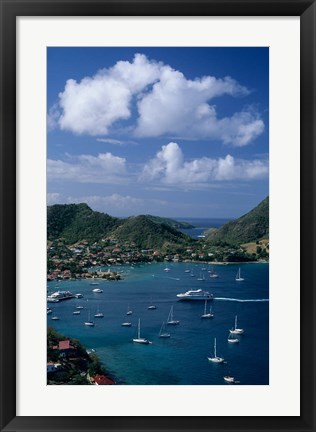 Framed French West Indies, Isle des Saintes, Bourg harbor Print