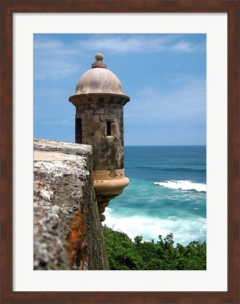 Framed Puerto Rico, San Juan, Fort San Felipe del Morro Print