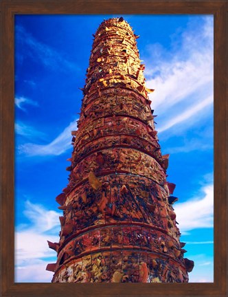 Framed View of El Totem in Plaza del Totem, San Juan, Puerto Rico, Print