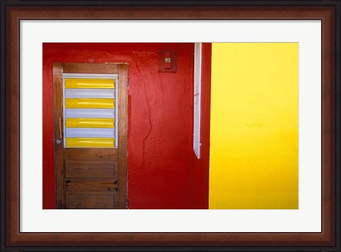 Framed Architectural Details, St Martin, Caribbean Print