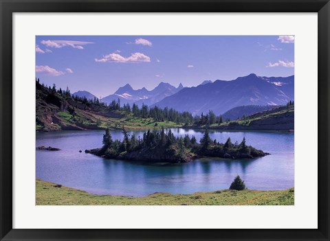 Framed Sunshine Region, Island lake, Banff National Park, Alberta, Canada Print