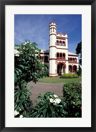 Framed Magnificent Seven Mansions, Port of Spain, Trinidad, Caribbean Print