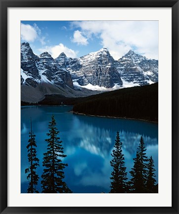 Framed Lake Moraine, Banff National Park, Alberta, Canada Print