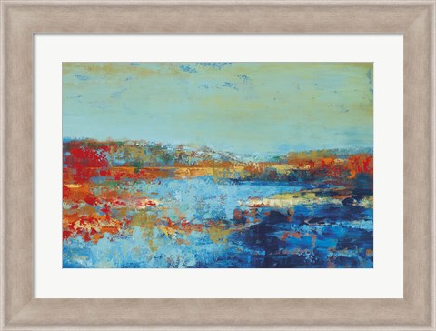 Framed Shoreline Glimmer II Print