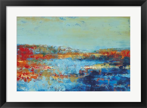 Framed Shoreline Glimmer II Print