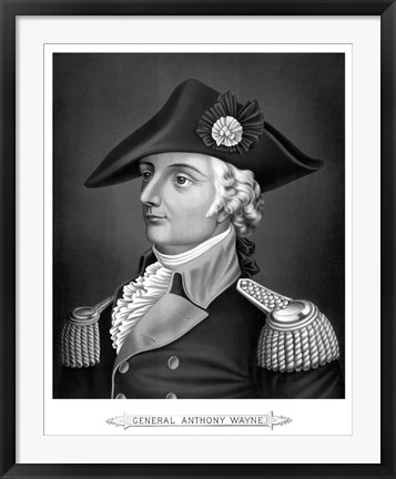 Framed General Mad Anthony Wayne (Revolutionary War) Print