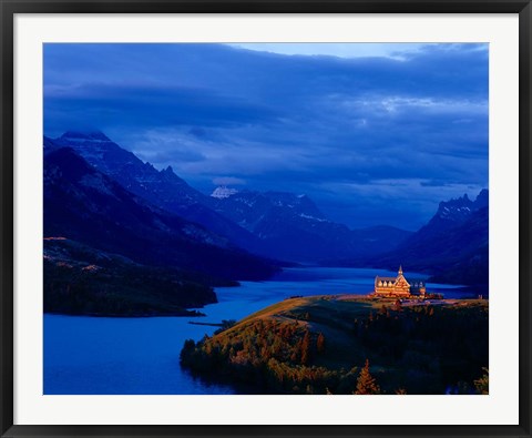 Framed Prince of Wales Hotel, Wateron Lakes National Park, Alberta, Canada Print