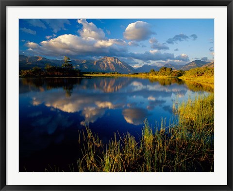 Framed Maskinonge Lake, Wateron Lakes National Park, Alberta, Canada Print