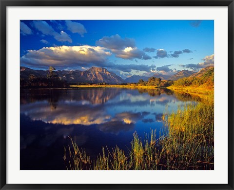 Framed Maskinonge Lake, Waterton Lakes National Park, Alberta Print