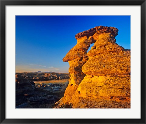 Framed Rock, Milk River, Writing on Stone Park, Alberta Print