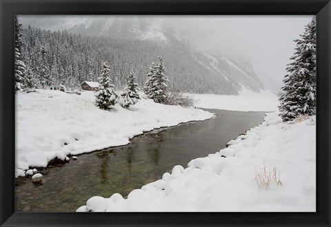 Framed Winter Views Around Lake Louise, Alberta, Canada Print