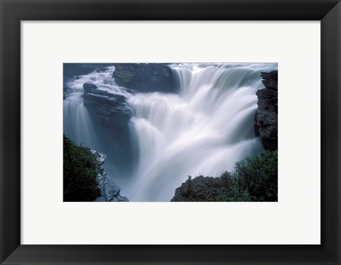 Framed Athabasca Falls in Jasper National Park, Canada Print