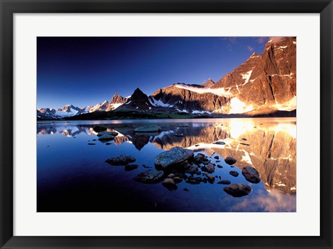 Framed Ramparts, Tanquin Valley, Jasper National Park, Alberta, Canada Print