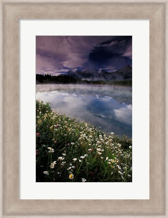 Framed Alberta, Banff National Park Lake Maligne Print