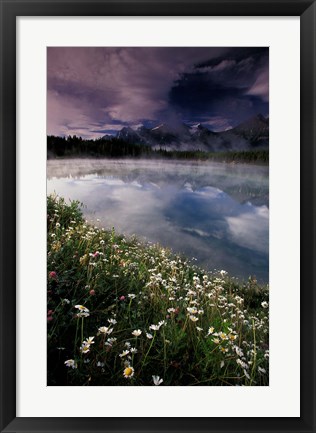 Framed Alberta, Banff National Park Lake Maligne Print