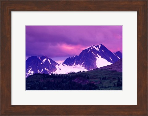 Framed Alberta, Canadian Rockies, Tonquin Valley landscapes Print