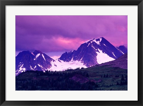 Framed Alberta, Canadian Rockies, Tonquin Valley landscapes Print