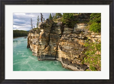 Framed Canada, Alberta, Jasper National Park, Athabasca River Print