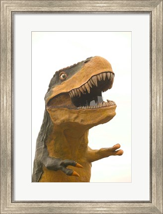 Framed World&#39;s Largest Tyrannosaurus Rx, Drumheller, Alberta, Canada Print