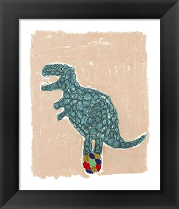 Framed T Rex Balance Print