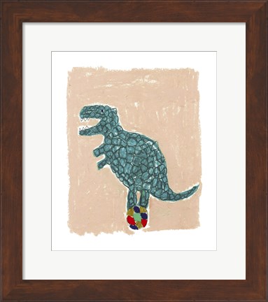 Framed T Rex Balance Print