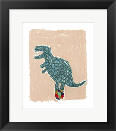 Framed T Rex Balance Print