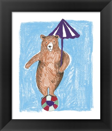 Framed Bear Balance Print