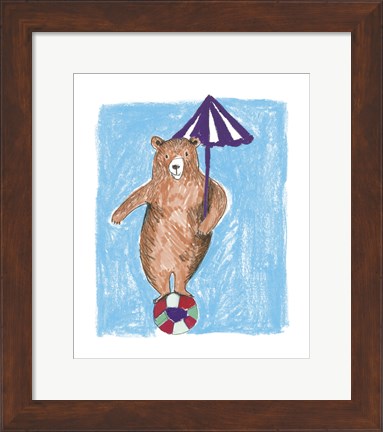 Framed Bear Balance Print