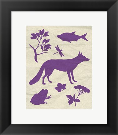 Framed Woodland Creatures I Print