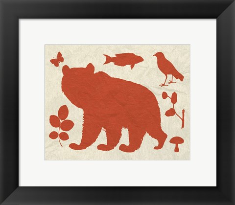 Framed Woodland Creatures III Print