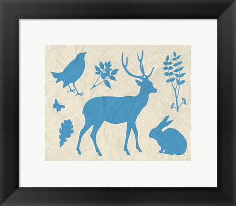 Framed Woodland Creatures IV Print